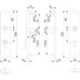 Paire de plaques longues E3332ZA/3310 F1/argenté F1 PZ 92mm HOPPE