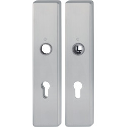 Paire de plaques longues E2221/2210 ma F69 PZ 72mm HOPPE