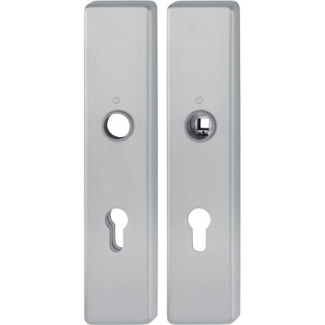 Paire de plaques longues E2221/2210 ma F69 PZ 72mm HOPPE