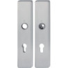 Paire de plaques longues E2221/2210 ma F69 PZ 72mm HOPPE