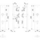 Paire de plaques longues E2221/2210 ma F69 PZ 72mm HOPPE