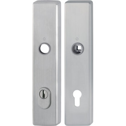 Paire de plaques longues E2222ZA/2210 ma F69 PZ 92mm HOPPE