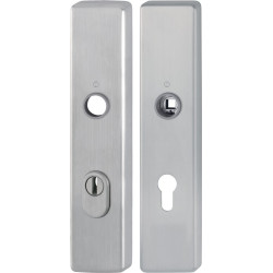 Paire de plaques longues E2222ZA/2210 ma F69 PZ 72mm HOPPE