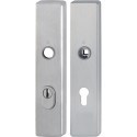 Paire de plaques longues E2222ZA/2210 ma F69 PZ 72mm HOPPE