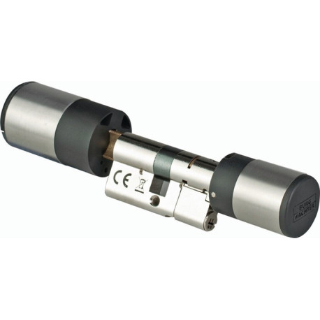 Serrure électronique 7600 cylindre simple anthracite, acier inox BURG-WÄCHTER