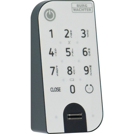 Clavier 7712 Clavier à empreintes digitales anthracite/blanc BURG-WÄCHTER