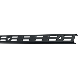 Rail étagère L.500mm noir ma STA double rangée de trous ELEMENT SYSTEM