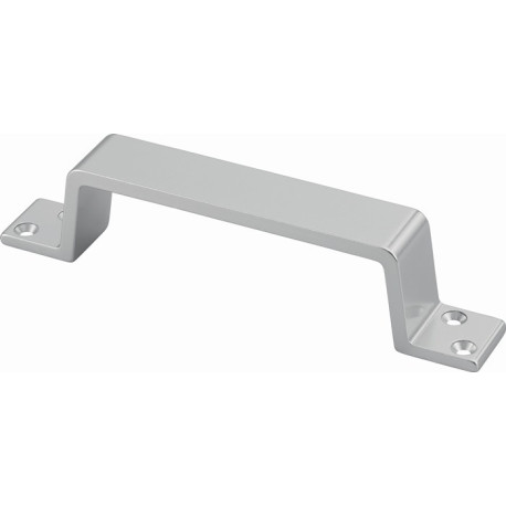 Poignée 420 A.38mm L.170mm L.25mm Alu.argenté.anod.trous 4 HERMETA