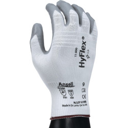 Gants HyFlex 11-800 Gr.8 blanc/gris EN 388 PSA II nyl.avec mousse nitrile ANSELL (Par 12)