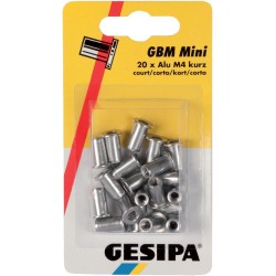 Écrous aveugles en mini-pack M4 moyens GESIPA 1 PCS