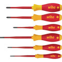 Jeu de tournevis 3201 K601 6 pces. fente/PH/+-(SL/PZD) slim fix VDE WIHA