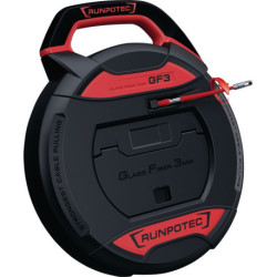 Tire-câble GF3 Bande-L.30m Courbe-R.38mm sans compteur RUNPOTEC