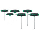 Jeu de tournevis avec poignées transversales 364DSK T10-T30 TORX® avec empreinte latérale 6 pces WIHA