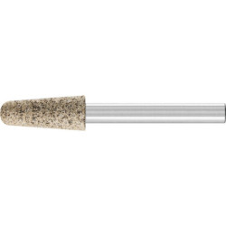 Meule sur tige INOX EDGE D10xH25 mm 6 mm corindon ordinaire AN 46 KE PFERD (Par 10)