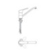 Robinet de cuisine CERAFORM chrome ND IDEAL STANDARD