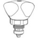 Poignée robinet Grohe Trecorn-de-Luxe 3/8 pouce Mark rouge