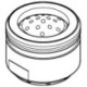 Aérateur laminaire GROHE 49015 filetage externe. M 24 x 1 chromé