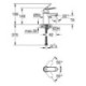 Mitigeur lavabo Eurosmart C 23819 S-Corps chromé lisse taille S