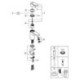 Mitigeur lavabo Eurosmart C 23819 S-Corps chromé lisse taille S