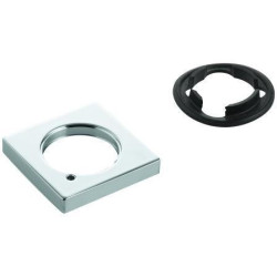 Rosace Grohe 48421 carré pour lavabobatterien sans Zugstange chromé