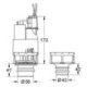 Robinet de vidange GROHE Dual Flush 42265 pour le rinçage des pneus châtaigning. Acte. 0,82m 3/6l