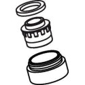 Aérateur robinet Axor Uno Piccolo Wa-Mi AP M24x1-B chromé 
