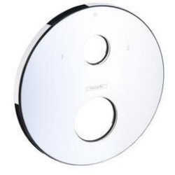 Rosace Axor mitigeur thermostatique à encastrer avec robinet d'arrêt et inverseur d: 170mm chrome