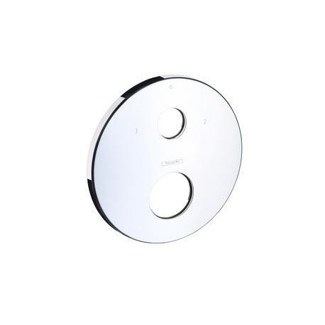 Rosace Axor mitigeur thermostatique à encastrer avec robinet d'arrêt et inverseur d: 170mm chrome
