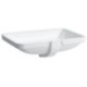 Lavabo à encastrer PRO S 600x400 mm blanc sans trou pour robinetterie, avec trop-plein LAUFEN