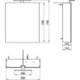 Armoire de toilette LEDmee AP 600mm. 1 porte gauche.