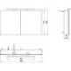 Armoire de toilette LEDmee AP 1200mm. 2 portes