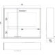 Armoire de toilette LED Prestige 2 En saillie 787 mm. largeur Porte droite