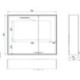 Armoire de toilette LED Prestige 2 En saillie 787 mm. largeur Porte gauche