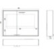 Armoire de toilette LED Prestige 2 En saillie 887 mm. largeur Porte droite