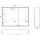 Armoire de toilette LED Prestige 2 En saillie 887 mm. largeur Porte gauche