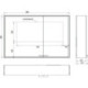 Armoire de toilette LED Prestige 2 En saillie 987 mm. largeur Porte gauche