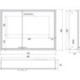 Armoire de toilette LED Prestige 2 encastré 915 mm. largeur Porte droite