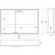 Armoire de toilette LED Prestige 2 encastré 1015 mm. largeur Porte droite