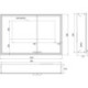 Armoire de toilette LED Prestige 2 encastré 1015 mm. largeur Porte gauche