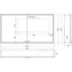 Armoire de toilette LED Prestige 2 encastré 1215 mm