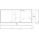 Armoire de toilette LED Prestige 2 encastré 1615 mm