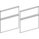 Façade de tiroir Platin pour iCon WTU 840522