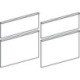 Façade de tiroir Platin pour iCon WTU 840422