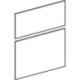 Façade de tiroir Greige pour Armoire 807046