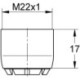 Aérateur EICHELBERG 440047 filetage intérieur M 22 x 1 chromé