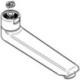 Robinet en fonte EICHELBERG 440451 177mm pour robinetterie WT, chromé