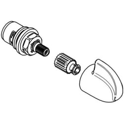 Robinet d'arrêt 440407 pour Vento chrome