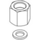 Raccord à vis EICHELBERG 440405 droite / gauche pour robinetterie de cuisine