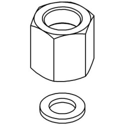 Raccord à vis EICHELBERG 440405 droite / gauche pour robinetterie de cuisine