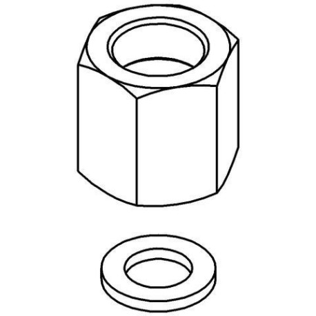 Raccord à vis EICHELBERG 440405 droite / gauche pour robinetterie de cuisine